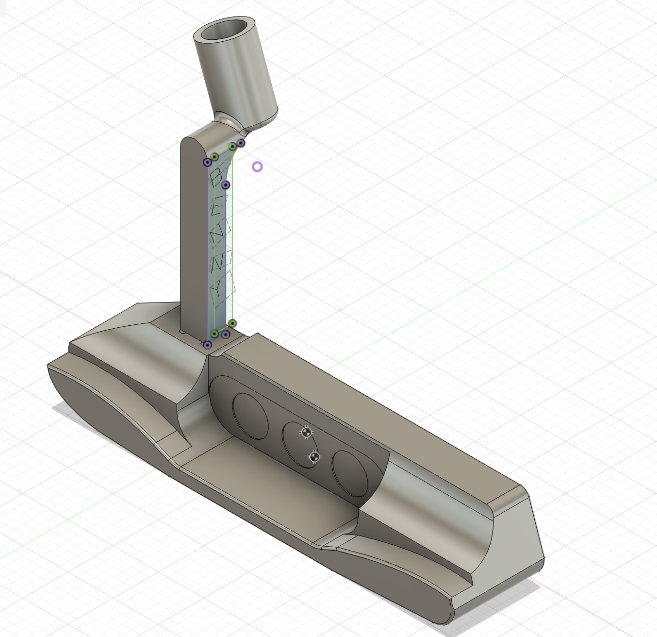 Putter CAD model