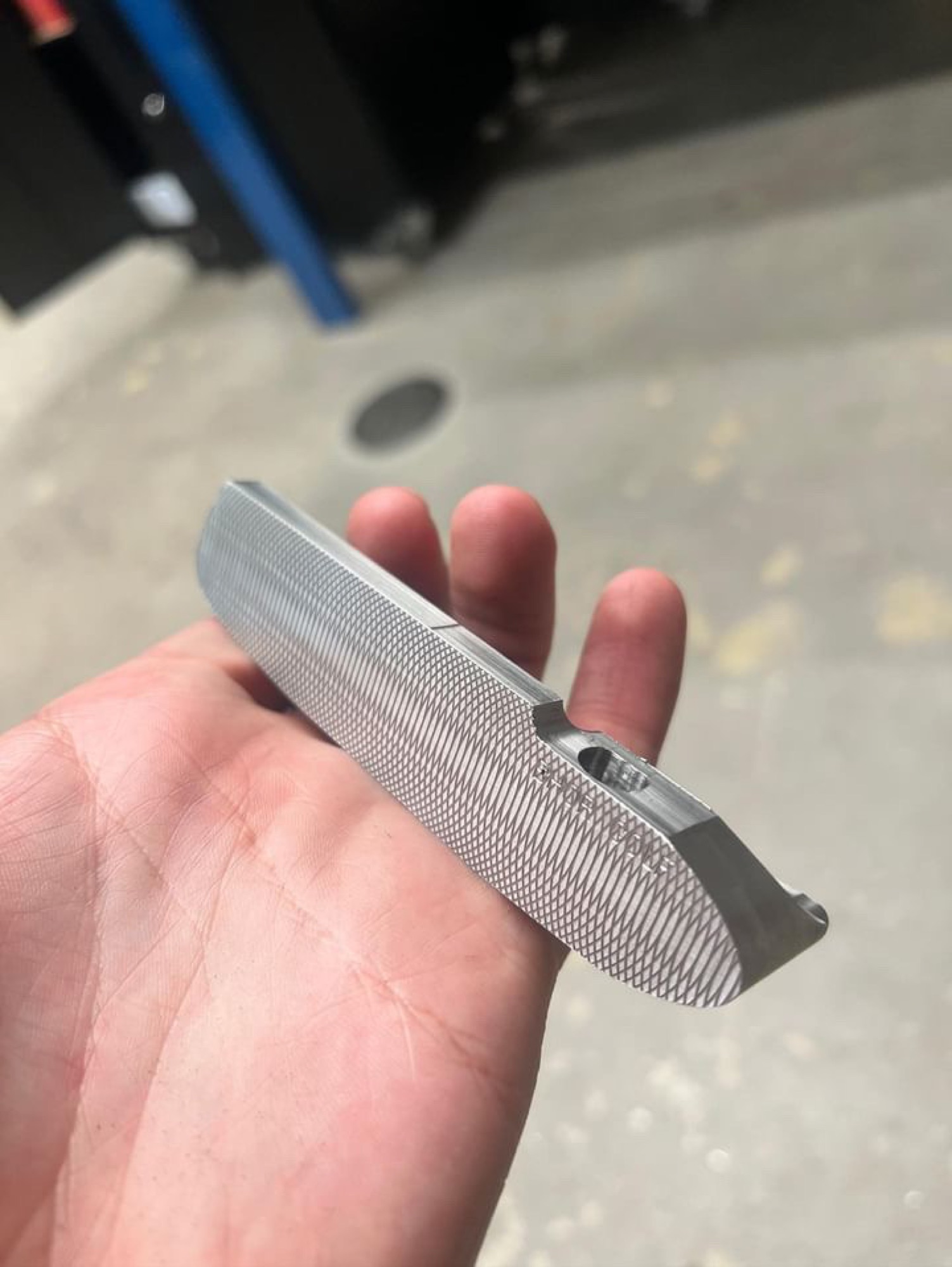 Putter face, milled finish